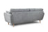 Christopher Sofa Grey 3 Seater Back View
